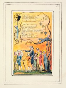 Das Echoing Green (fortgesetzt): Tafel 6 aus Songs of Innocence and of Experience (Kopie R) ca. 1802-08
